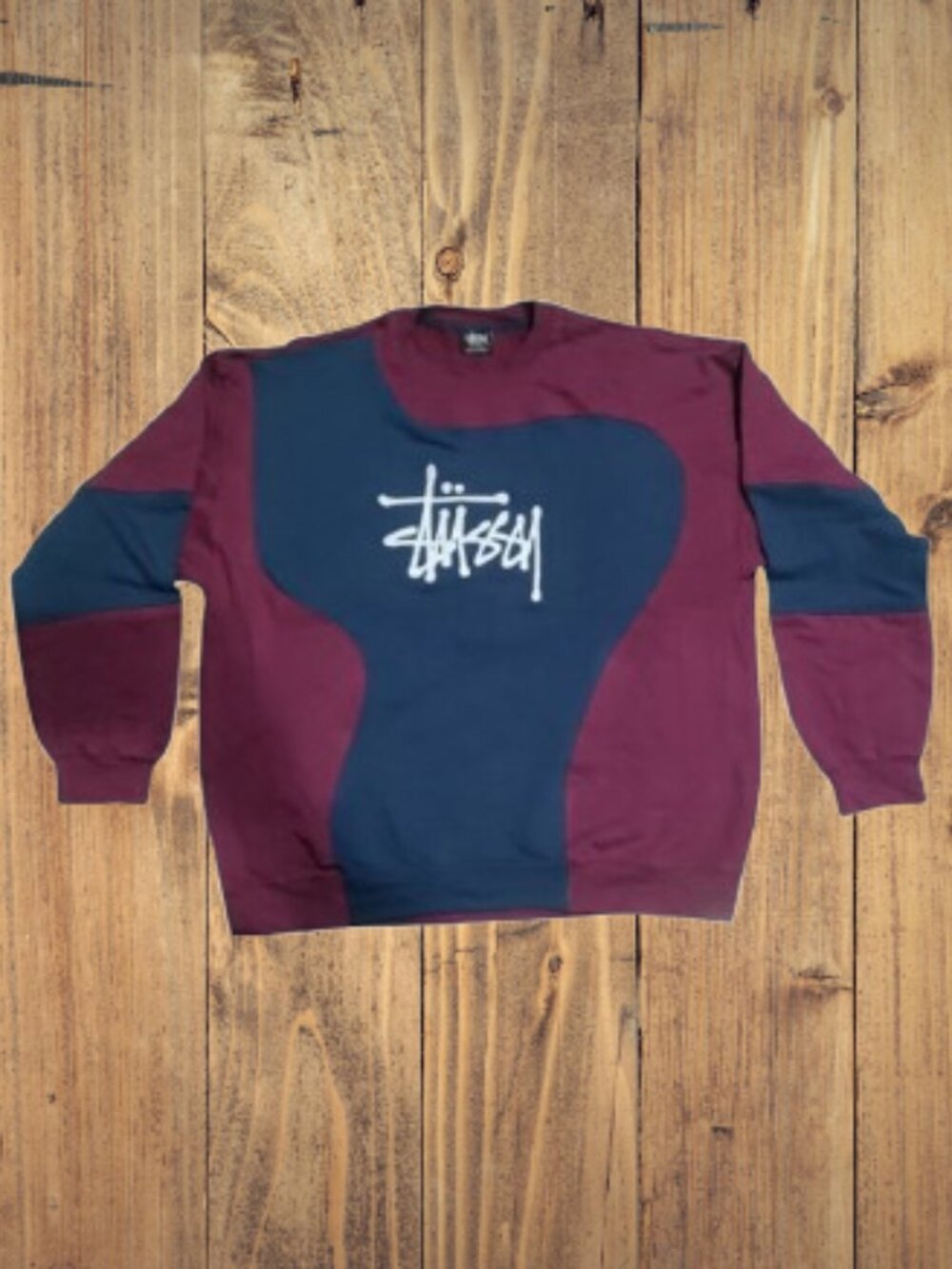 Stussy Vintage Reworked Embroidered Unisex Sweatshirt